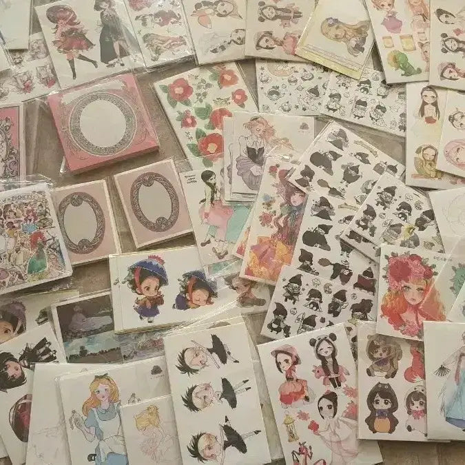 [BUNJANG] JinA-nim & Various Stationery Bundle Set / 할인/ 처분 포용 진아님 인물인스 떡메 디테 마테 문구취미박스