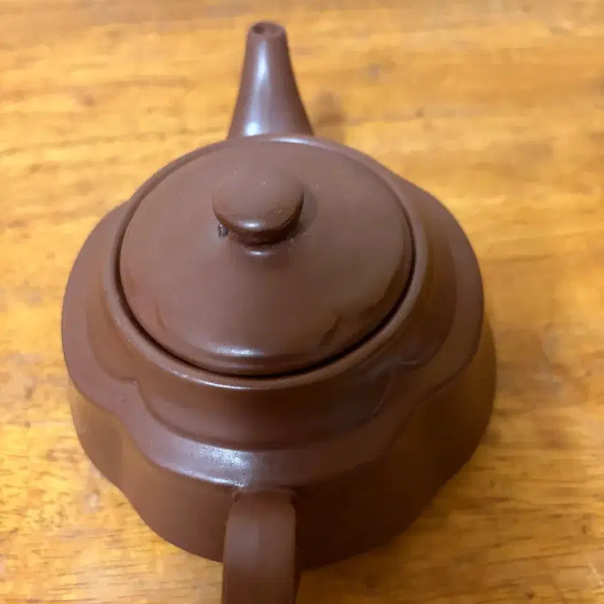 [BUNJANG] 90s Glazed Zisha Teapot (Medium) / (특112) 90년대 유약이 있는 자사호(중)