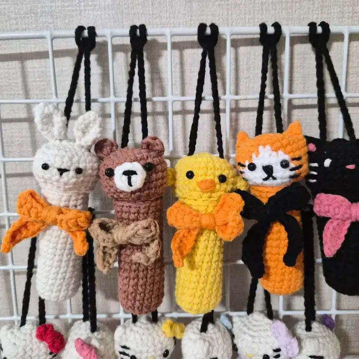[BUNJANG] Handmade Knitted Lip Balm Case / 우정템 / 생일선물 /  뜨개 립밤케이스