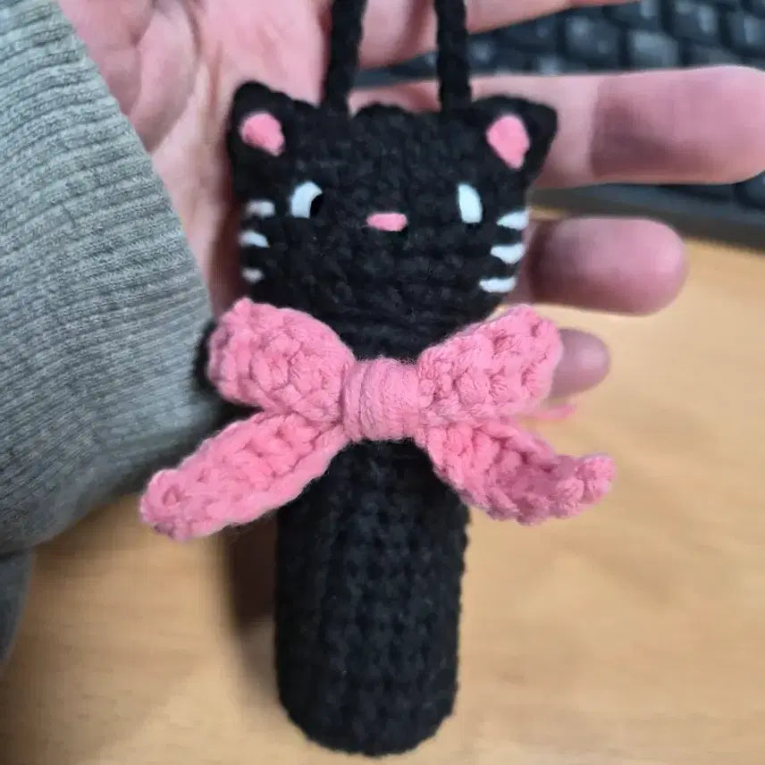 [BUNJANG] Handmade Knitted Lip Balm Case / 우정템 / 생일선물 /  뜨개 립밤케이스