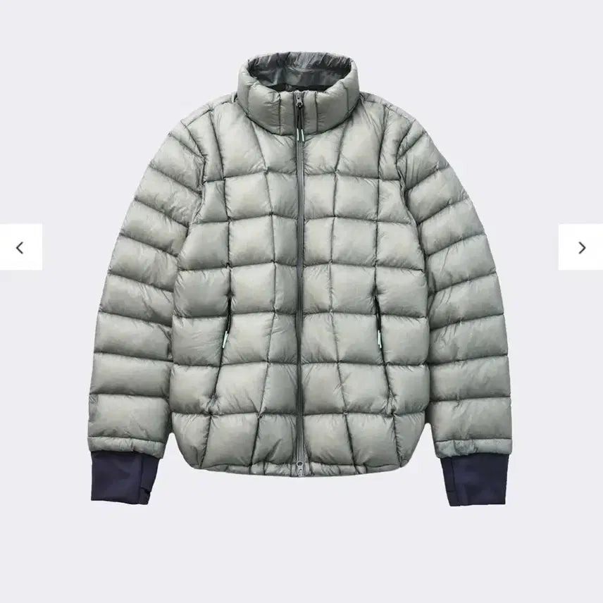 [BUNJANG] 999 Humanity Light Grey Puffer Jacket / 999휴머니티 구스 푸퍼 경량패딩 라이트그레이 1사이즈