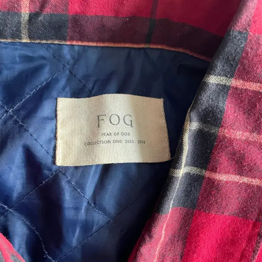 [BUNJANG] Fear of God Flannel Quilted Shirt Jacket (S) / Fear of God FOG 피어오브갓 플란넬 퀼팅 셔츠 자켓 S