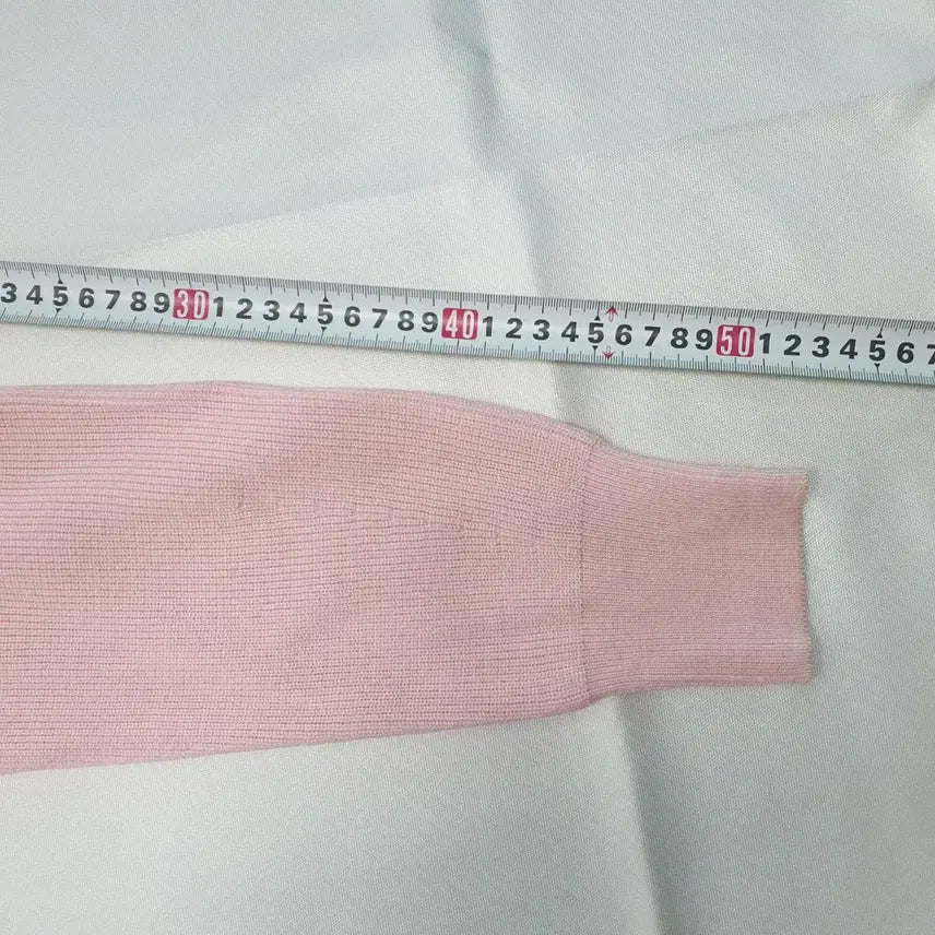 [BUNJANG] GU Pink Crop Knit Cardigan / 1138.GU 핑크 크롭 니트 가디건