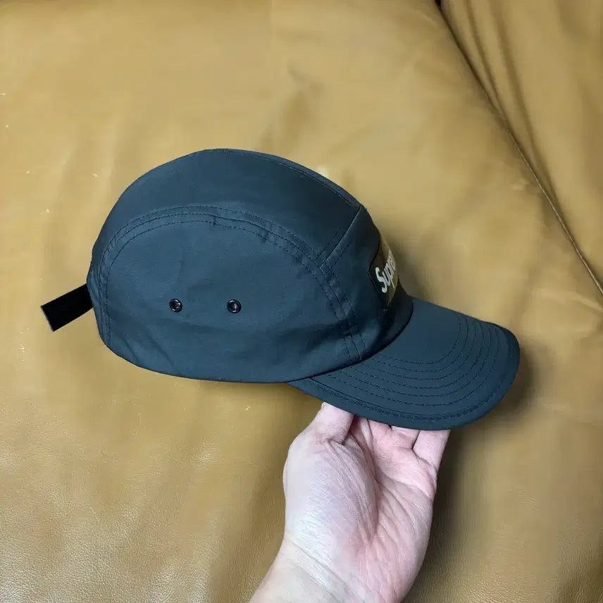 [SOLD OUT] 슈프림 캠프캡 모자 박스로고 인셋 젤 블랙