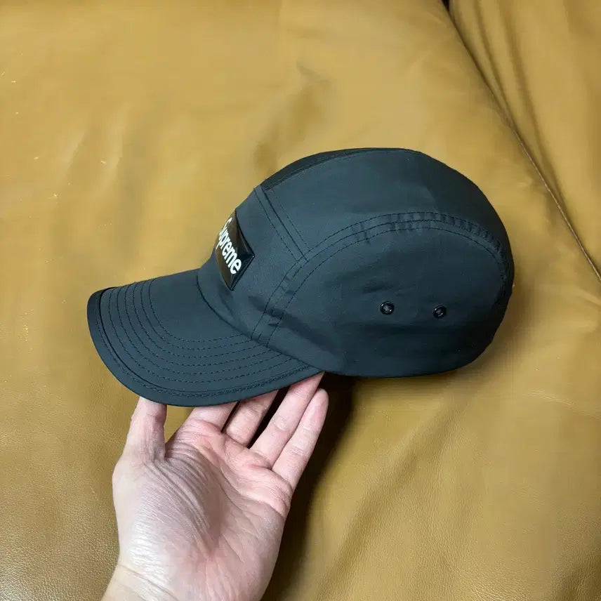 [SOLD OUT] 슈프림 캠프캡 모자 박스로고 인셋 젤 블랙