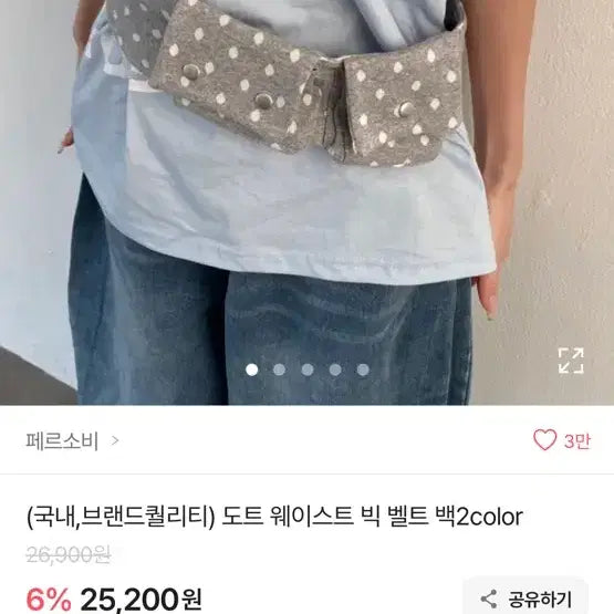 [BUNJANG] Ablly Layered Belt Bag / 벨트백 레이어드 아이템 에이블리