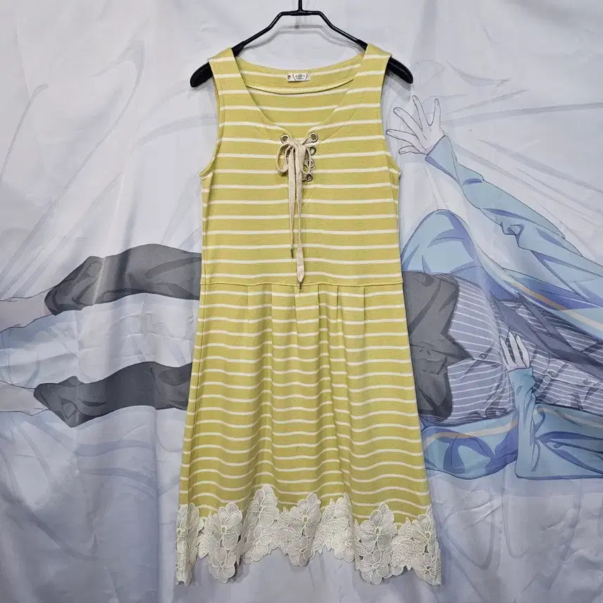 [BUNJANG] Axes Femme Striped Lace Dress / axes femme  엑세스팜 원피스