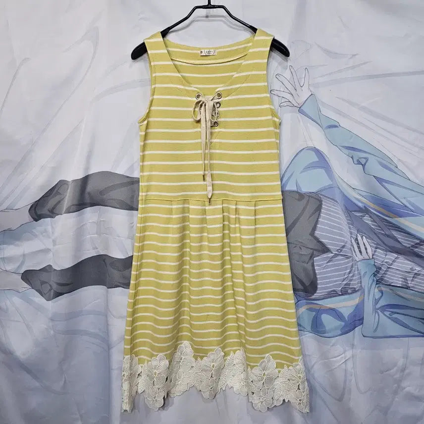 [BUNJANG] Axes Femme Striped Lace Dress / axes femme  엑세스팜 원피스