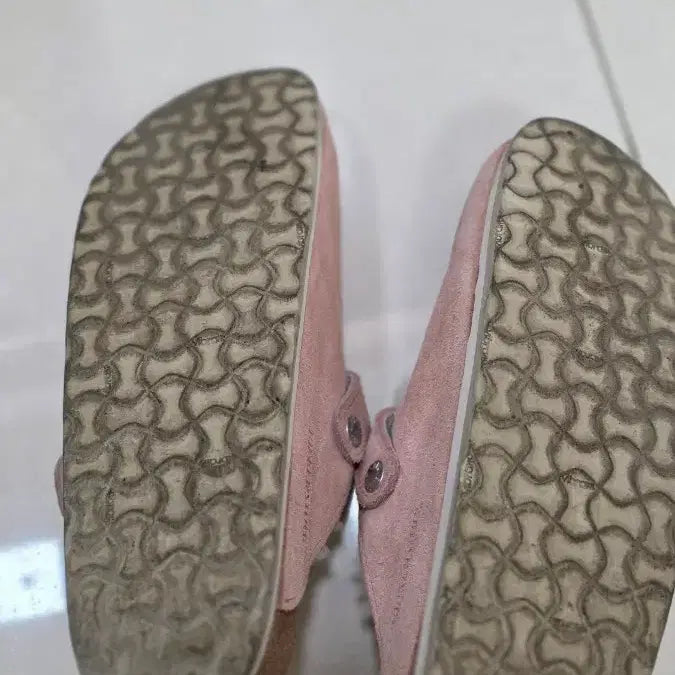 [BUNJANG] Birkenstock Boston Fur Pink 245 Size / 버켄스탁 보스턴 퍼 핑크 245사이즈 (고급 비브람 밑창 완료)