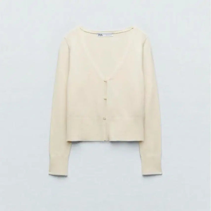 [BUNJANG] Zara Ivory V-Neck Cardigan / [이민정리] 자라 아이보리 브이넥 가디건