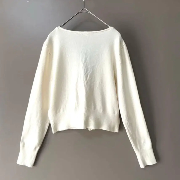 [BUNJANG] Zara Ivory V-Neck Cardigan / [이민정리] 자라 아이보리 브이넥 가디건