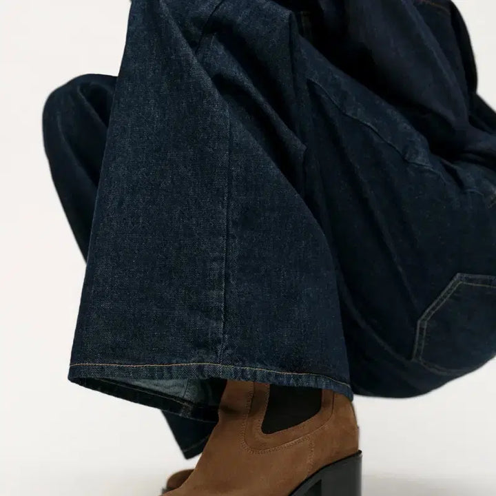 [BUNJANG] ZARA Suede Ankle Boots Brown / 자라 리얼 스웨이드 청키 굽 앵클 부츠 브라운 37