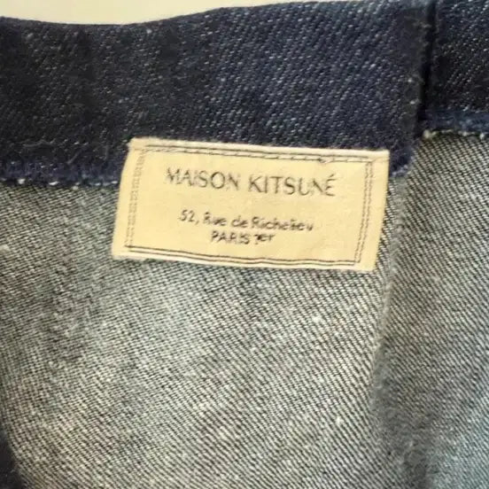 [BUNJANG] Maison Kitsune Denim Tote Bag / 메종 키츠네 데님 토트백
