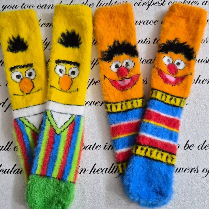 [BUNJANG] Sesame Street Bert &amp; Ernie Socks Set / 세서미 스트리트 버트,어니 양말 세트