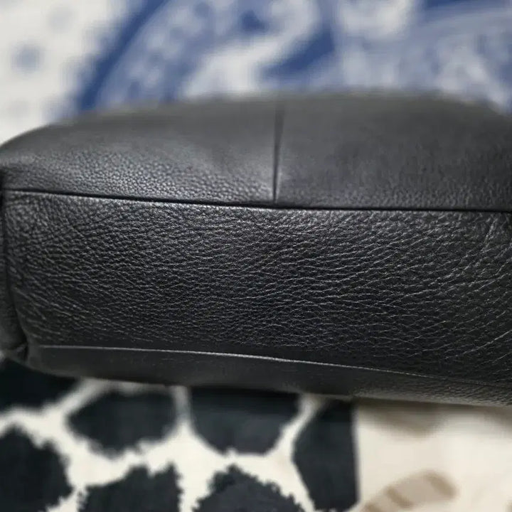 [BUNJANG] Coach Black Leather Chain Shoulder Bag / 코치 블랙 레더 체인 숄더백