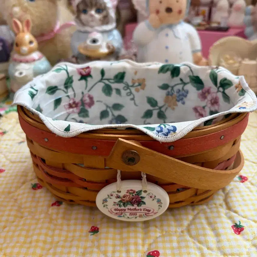 [BUNJANG] Longaberger 1999 Mother's Day Basket / 빈티지 1999년 롱거버거 어버이날 기념 바구니