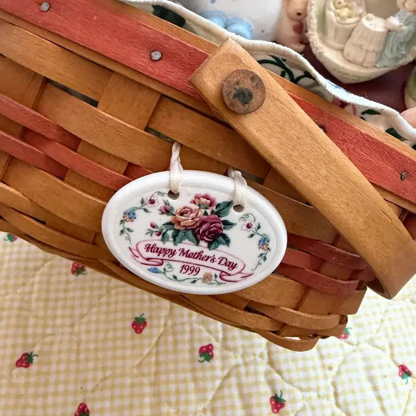 [BUNJANG] Longaberger 1999 Mother's Day Basket / 빈티지 1999년 롱거버거 어버이날 기념 바구니