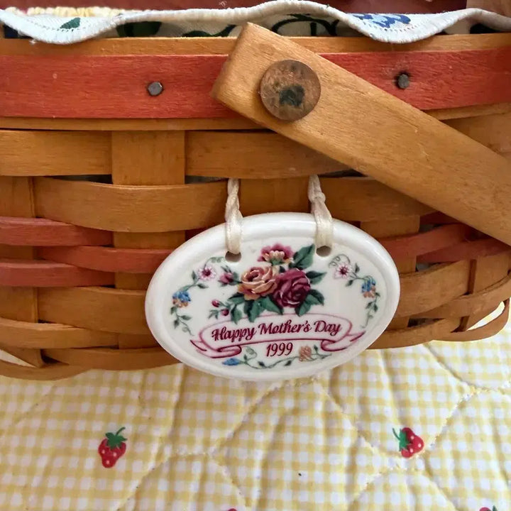 [BUNJANG] Longaberger 1999 Mother's Day Basket / 빈티지 1999년 롱거버거 어버이날 기념 바구니