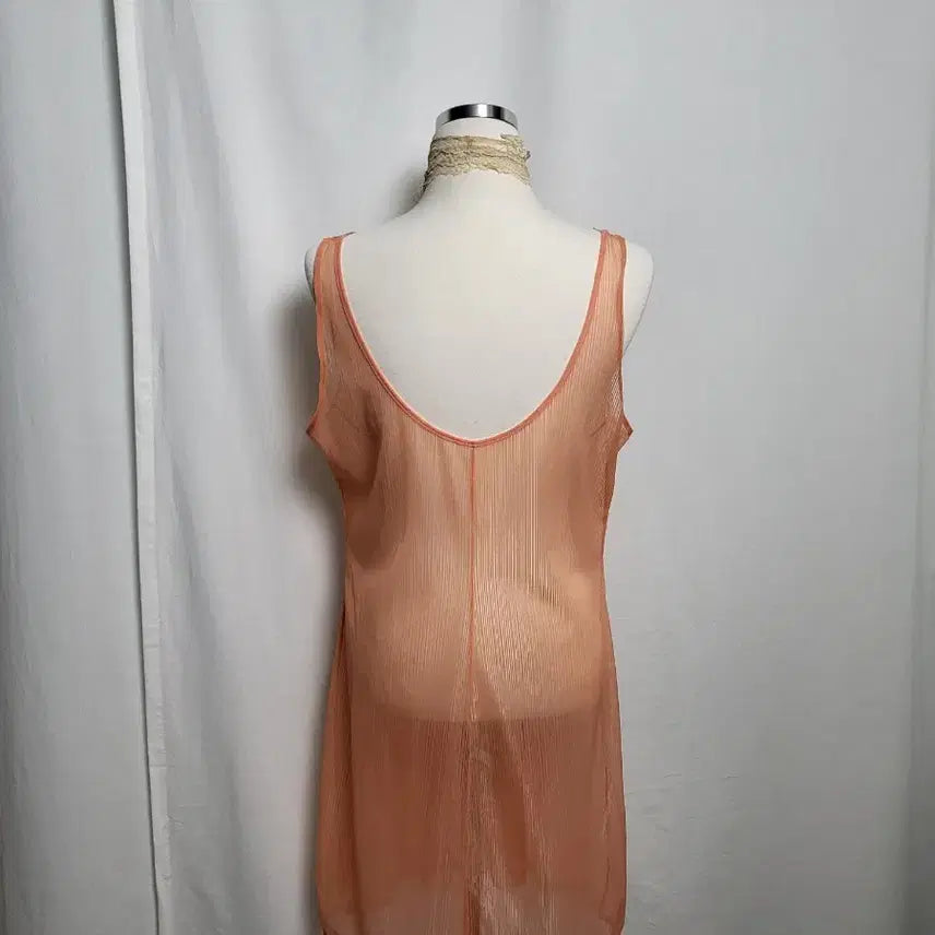 [BUNJANG] Vintage Lace Sheer Slip Dress / 빈티지 레이스 시어소재 슬립 드레스