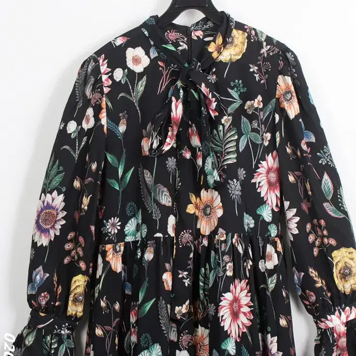 [BUNJANG] Merci Boutique Floral Pleated Dress / [득템가] 여성66/ 메르시뷰티크 플로럴 주름원피스 8-19
