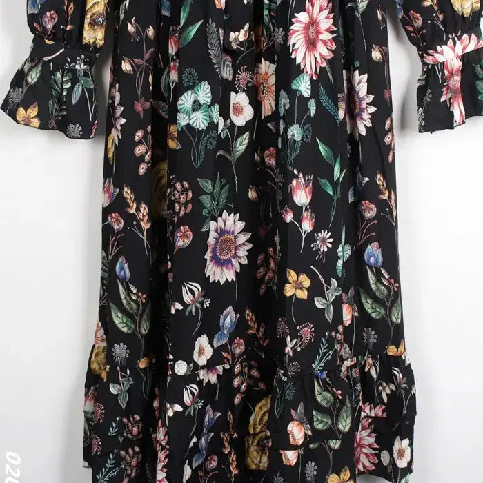 [BUNJANG] Merci Boutique Floral Pleated Dress / [득템가] 여성66/ 메르시뷰티크 플로럴 주름원피스 8-19