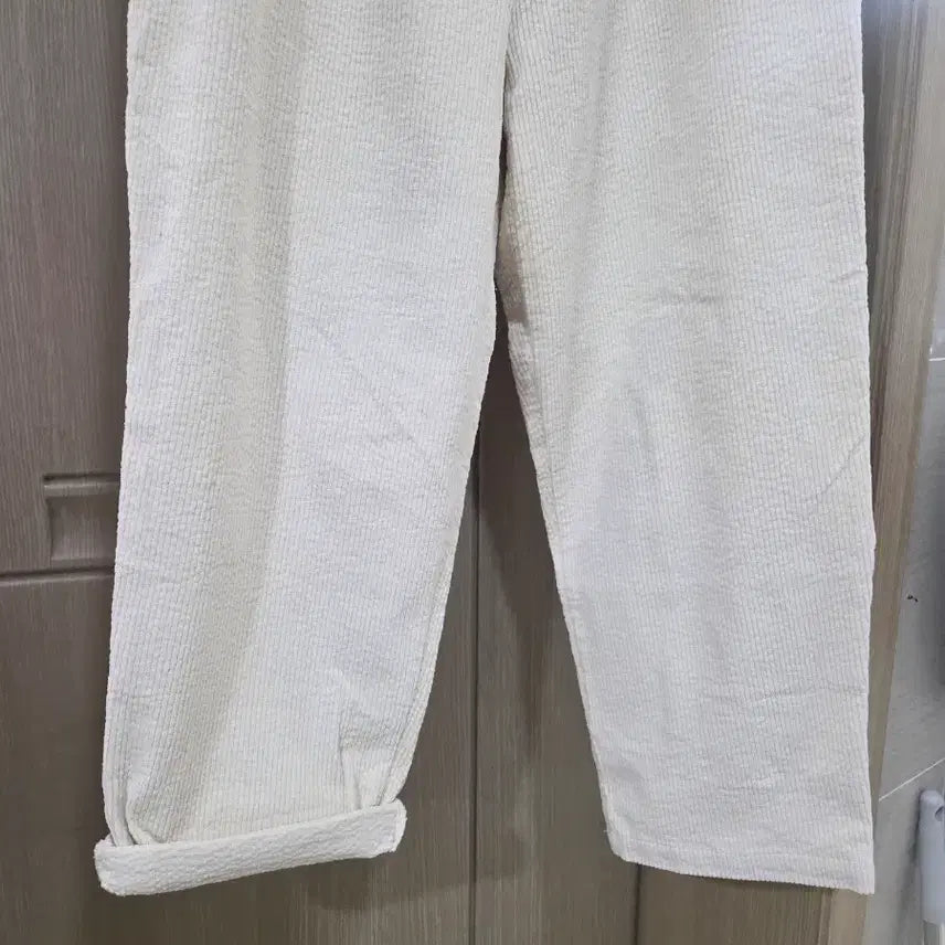 [BUNJANG] Ivory Wide Corduroy Pants / 아이보리 와이드 골덴바지 새상품