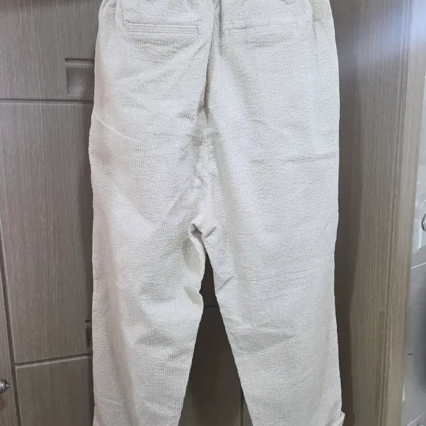 [BUNJANG] Ivory Wide Corduroy Pants / 아이보리 와이드 골덴바지 새상품