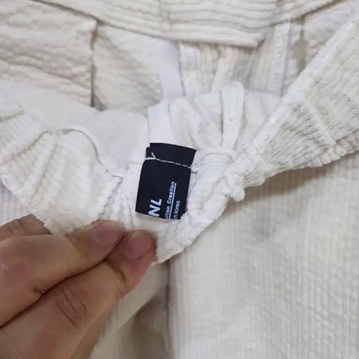 [BUNJANG] Ivory Wide Corduroy Pants / 아이보리 와이드 골덴바지 새상품
