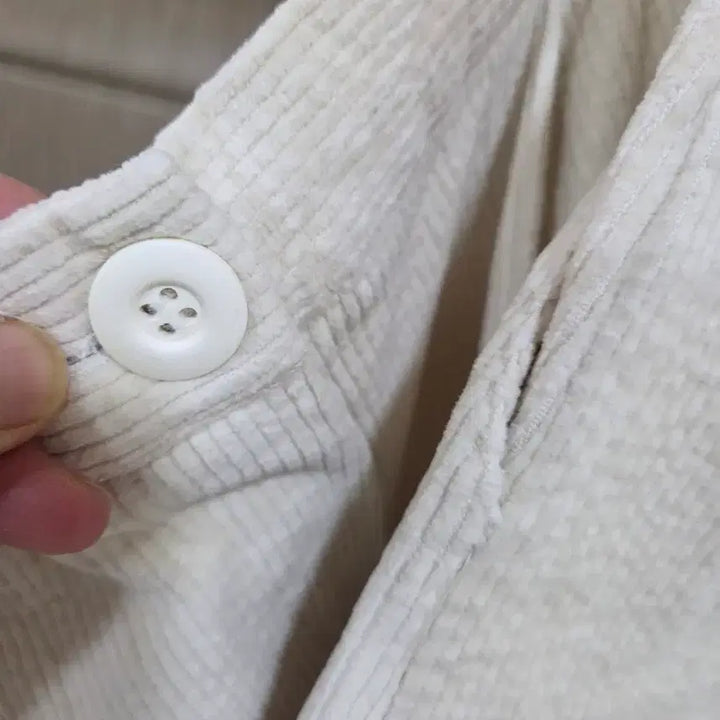 [BUNJANG] Ivory Wide Corduroy Pants / 아이보리 와이드 골덴바지 새상품