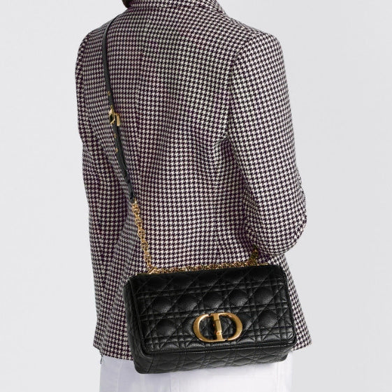 [BUNJANG] Dior Caro Medium Black Bag / 디올 카로백 미디움 블랙 M9242UWHC