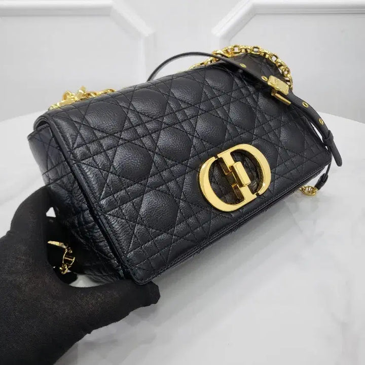[BUNJANG] Dior Caro Medium Black Bag / 디올 카로백 미디움 블랙 M9242UWHC