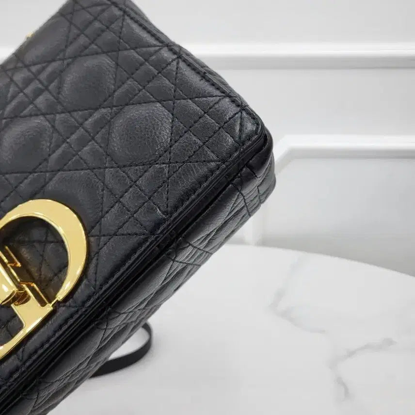 [BUNJANG] Dior Caro Medium Black Bag / 디올 카로백 미디움 블랙 M9242UWHC