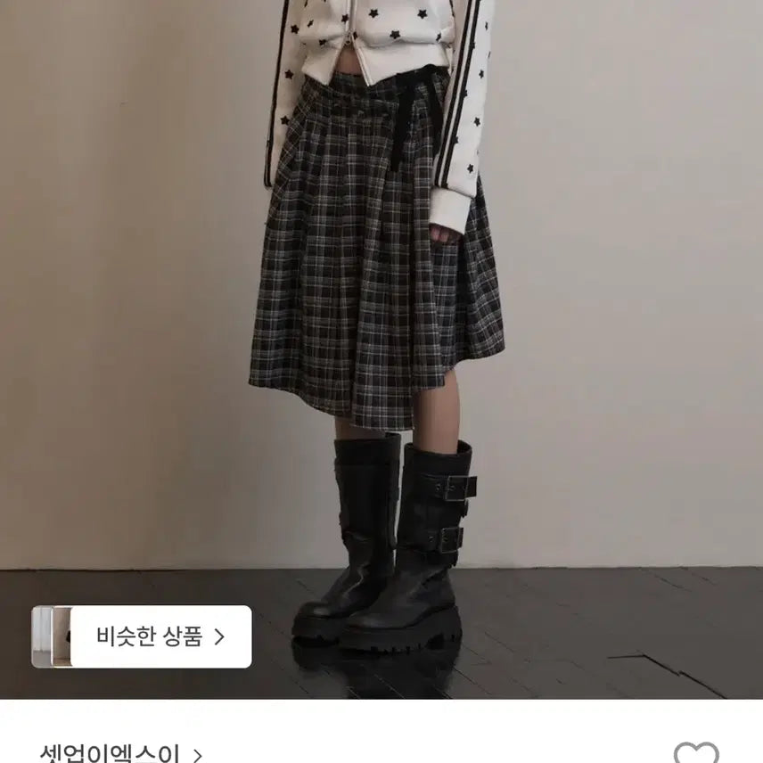 [BUNJANG] Setupexe Check Wrap Skirt / [새상품] 셋업이엑스이 체크 랩 스커트