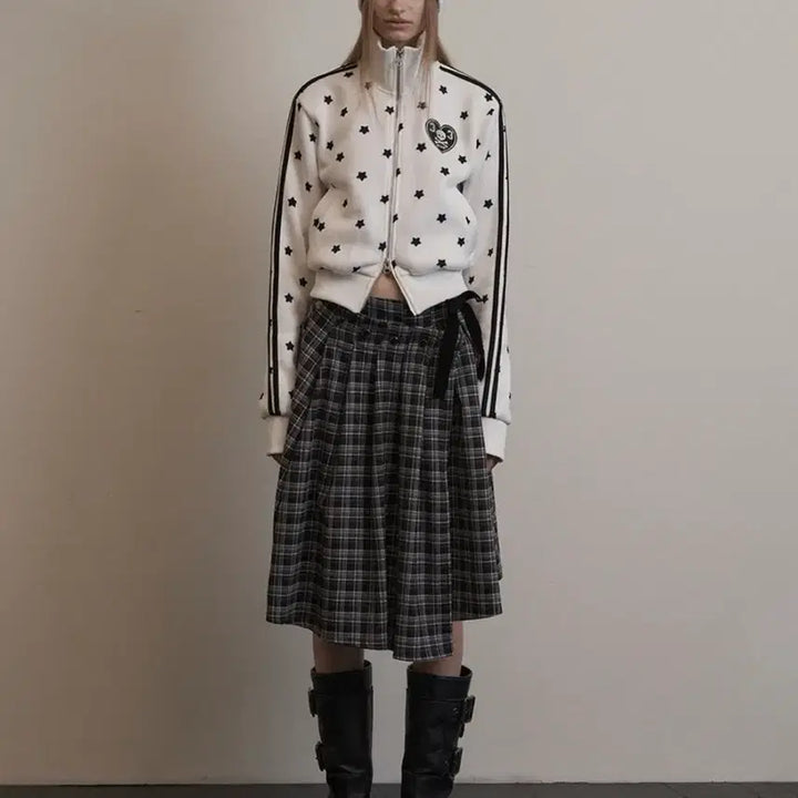 [BUNJANG] Setupexe Check Wrap Skirt / [새상품] 셋업이엑스이 체크 랩 스커트