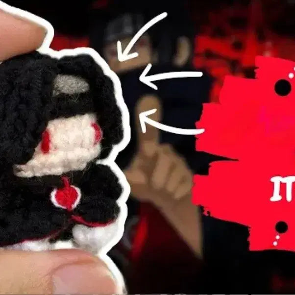 [BUNJANG] Naruto Anime Characters Crochet Keyrings / ##미니 나루토/이타치/데이다라/사소리/사스케 ## 손뜨개키링