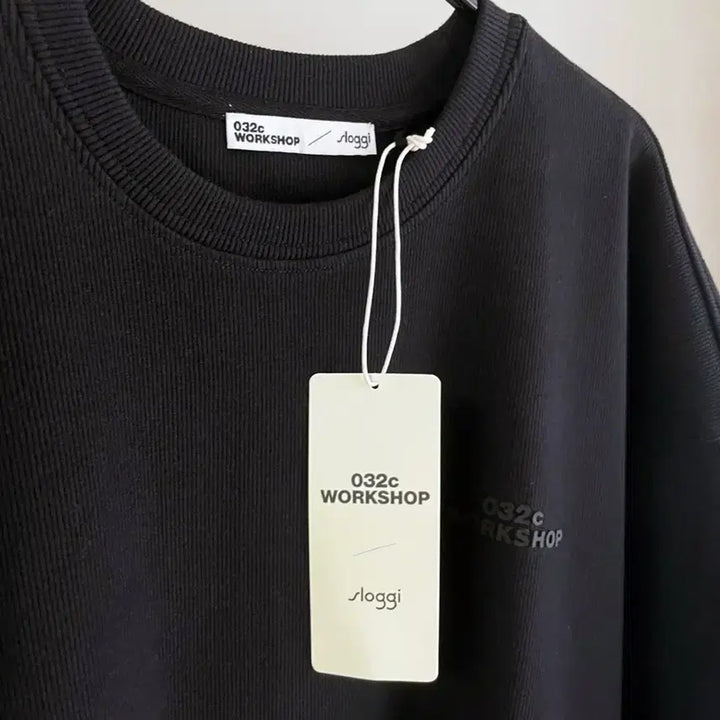 [BUNJANG] 032C Sloggi Logo Patch Ribbed T-shirt / [S] 032C Sloggi 로고패치 RIB 티셔츠