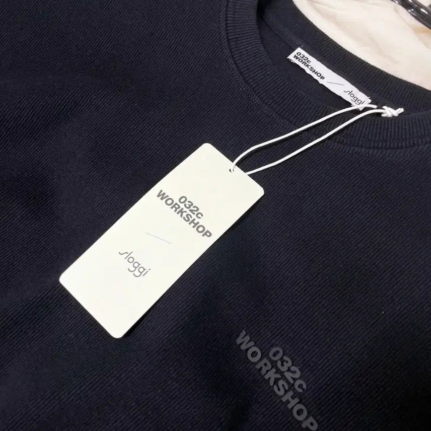 [BUNJANG] 032C Sloggi Logo Patch Ribbed T-shirt / [S] 032C Sloggi 로고패치 RIB 티셔츠