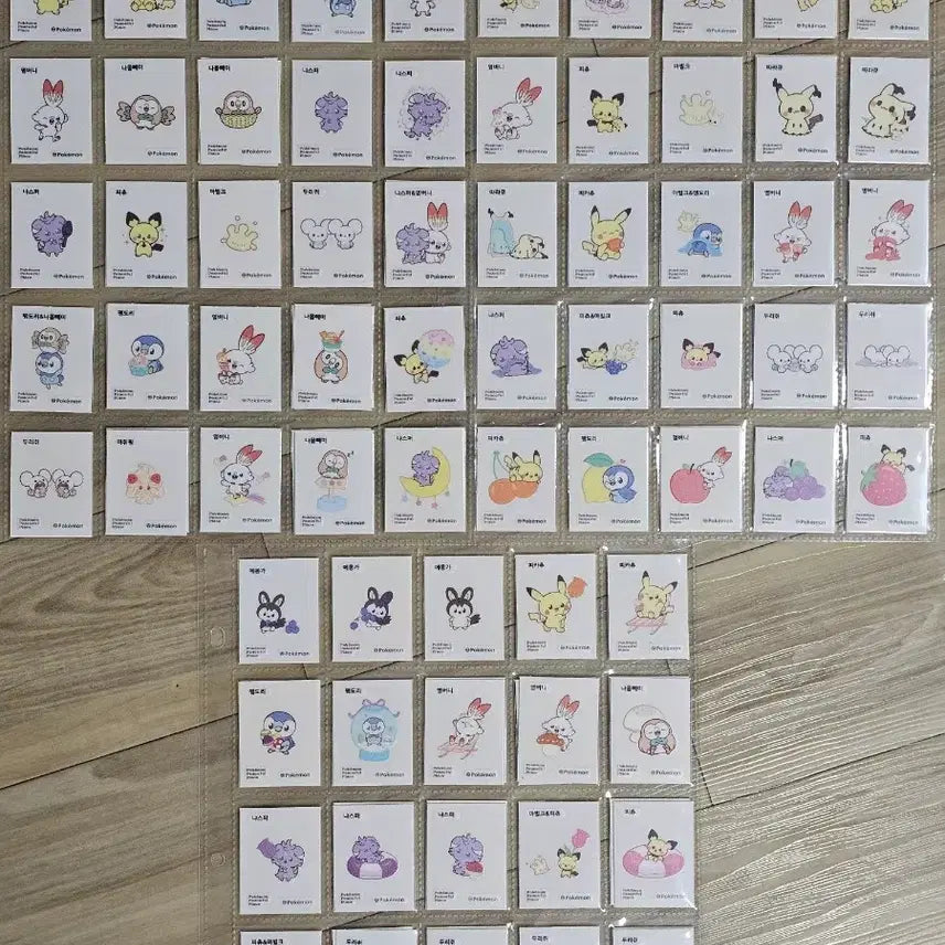 [BUNJANG] Pokemon Pocket Piece Sticker Bundle Set / 포켓몬띠부씰  포켓피스 중복 일괄판매