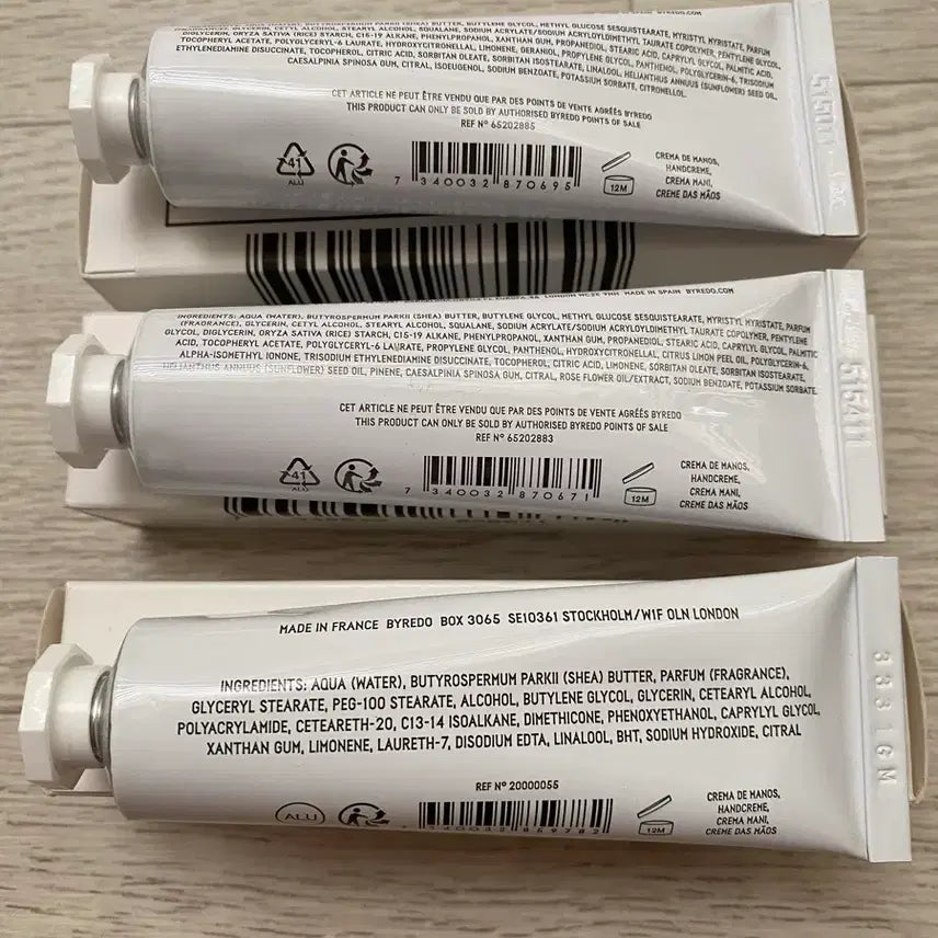 [BUNJANG] Byredo Hand Cream Gypsy Water, La Tulipe, Blanche 30ml / 새상품/바이레도 핸드크림 모하비고스트,집시워터,라튤립,블랑쉬30ml(개당