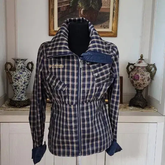 [BUNJANG] Columbia Check Pattern Jacket / 컬럼비아 체크 패턴  자켓