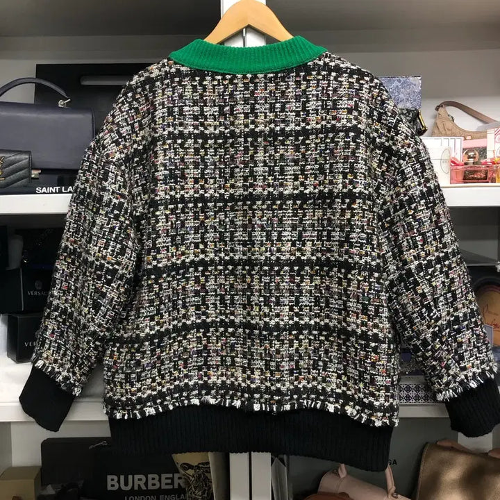 [BUNJANG] O2nd Tweed Quilted Jacket / [ 한섬 ] O2nd 오즈세컨 트위드 퀼팅 자켓