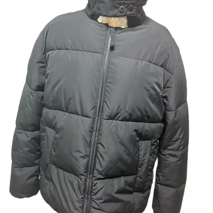 [BUNJANG] Spao Black Fur Collar Padding / 스파오 블랙 카라 퍼 패딩 s