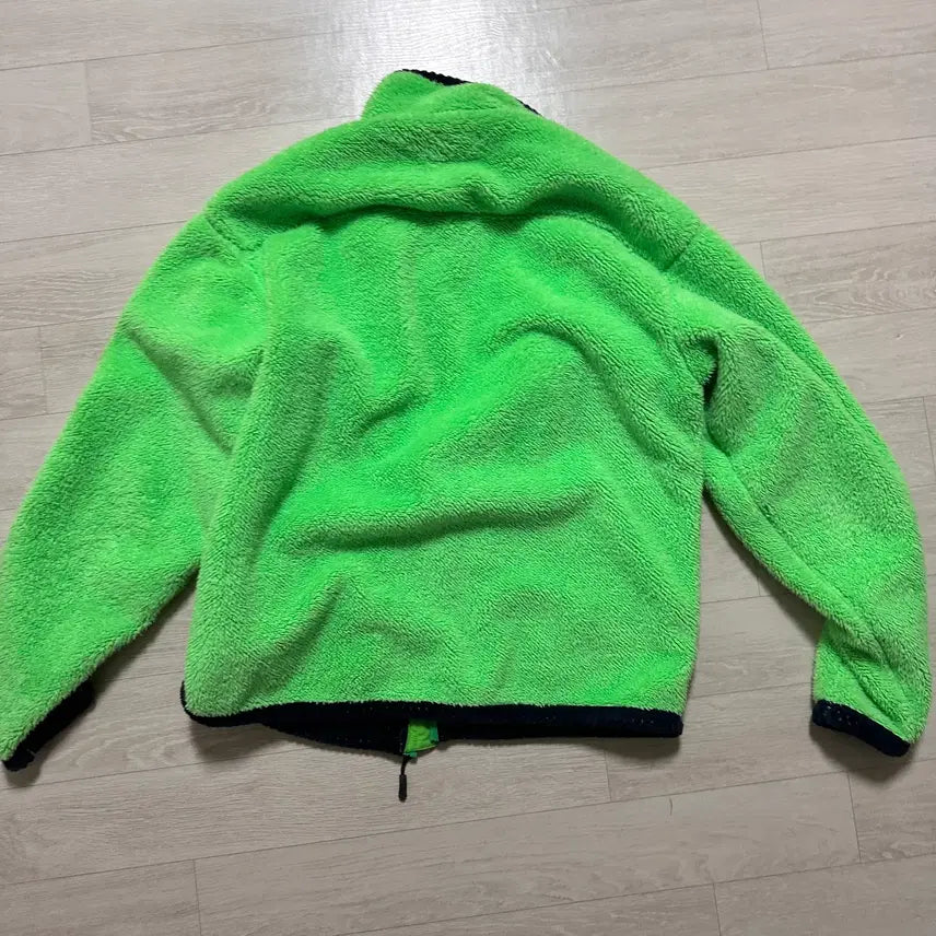 [BUNJANG] thisisneverthat L Fluorescent Green Fleece Jacket / 디네댓 디스이즈네버댓 L 형광그린 후리스