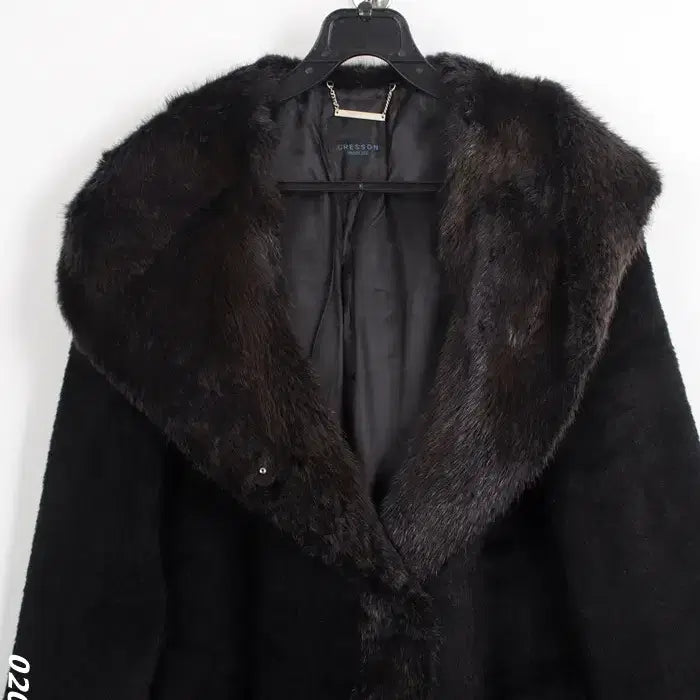 [BUNJANG] Cresson Rabbit Fur Coat / 여성55/ 크레송 토끼털 퍼 코트 8-21