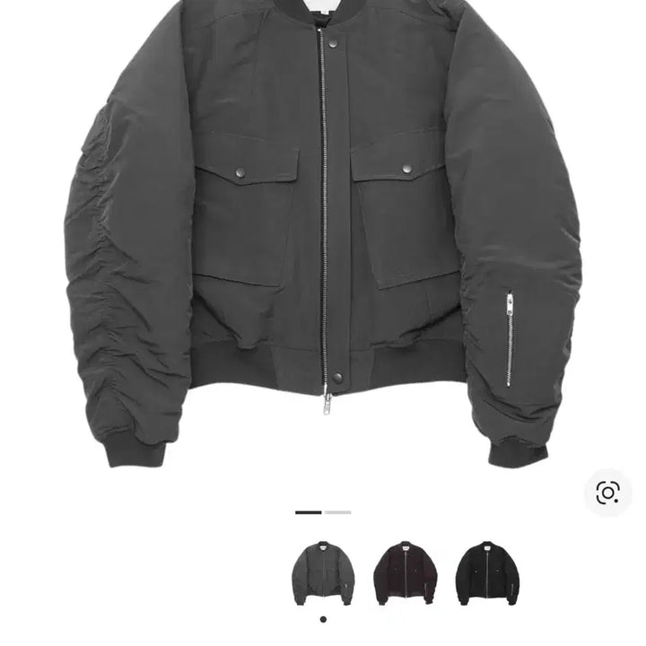 [BUNJANG] Allene Cargo Pocket Bomber Jacket Gray / [2]알렌느 카고 포켓 봄버 자켓 그레이