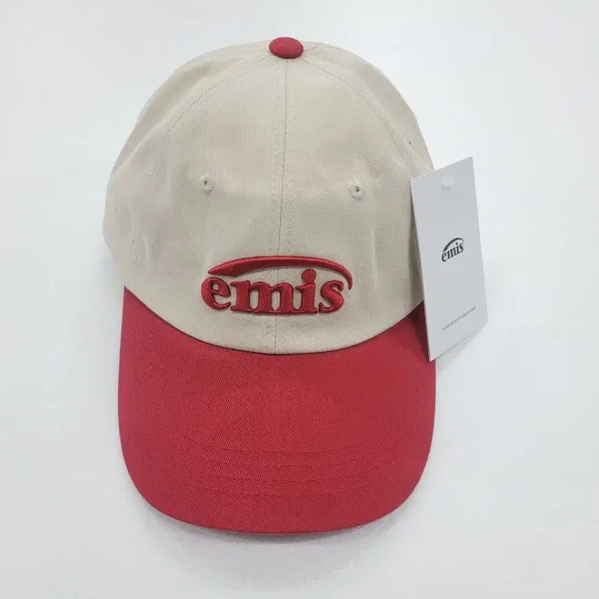 [BUNJANG] Emis Ball Cap Red Two-Tone Hat / 이미스 볼캡 모자 레드투톤