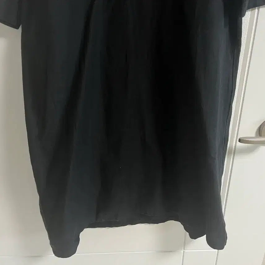 [BUNJANG] Vintage Black V-Neck Half-Sleeve Midi Dress / (일본 수입 빈티지)블랙 원피스 브이넥 반팔 5부소매