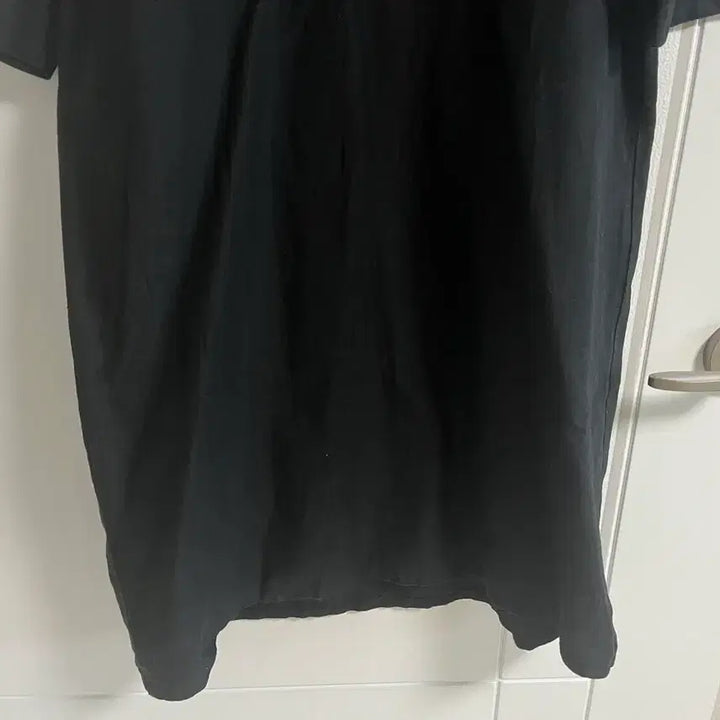 [BUNJANG] Vintage Black V-Neck Half-Sleeve Midi Dress / (일본 수입 빈티지)블랙 원피스 브이넥 반팔 5부소매
