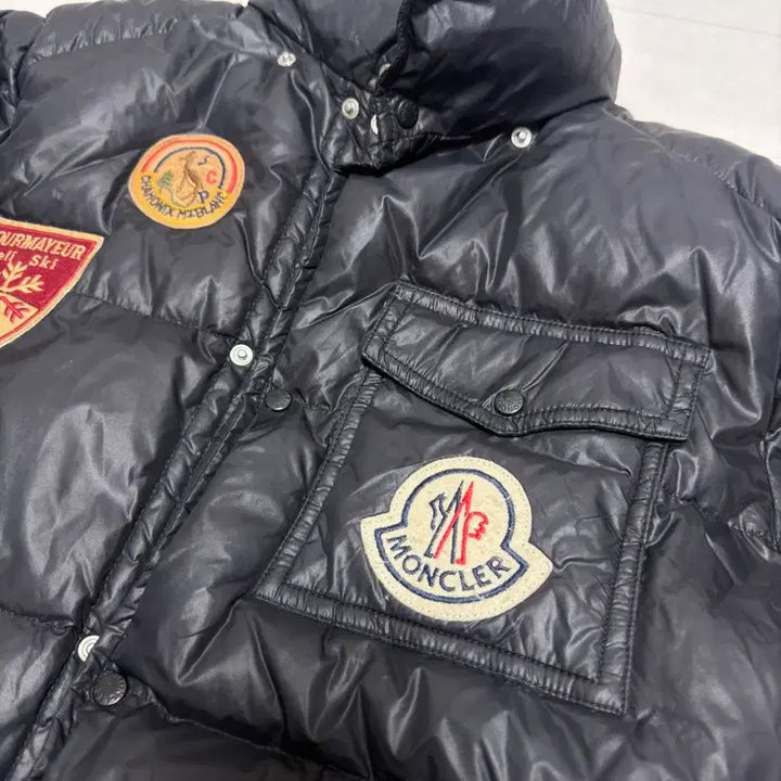 [BUNJANG] Moncler Patchwork Padded Jacket Black / [레어, 3사이즈] 00년대 몽클레어 아카이브 패치워크 패딩 블랙