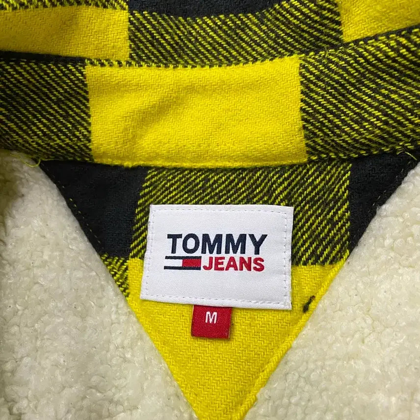 [BUNJANG] Tommy Hilfiger Flannel Sherpa Lined Shirt Jacket / 타미힐피거 타미진 플란넬 양털 셔츠 남방 자켓 오버핏